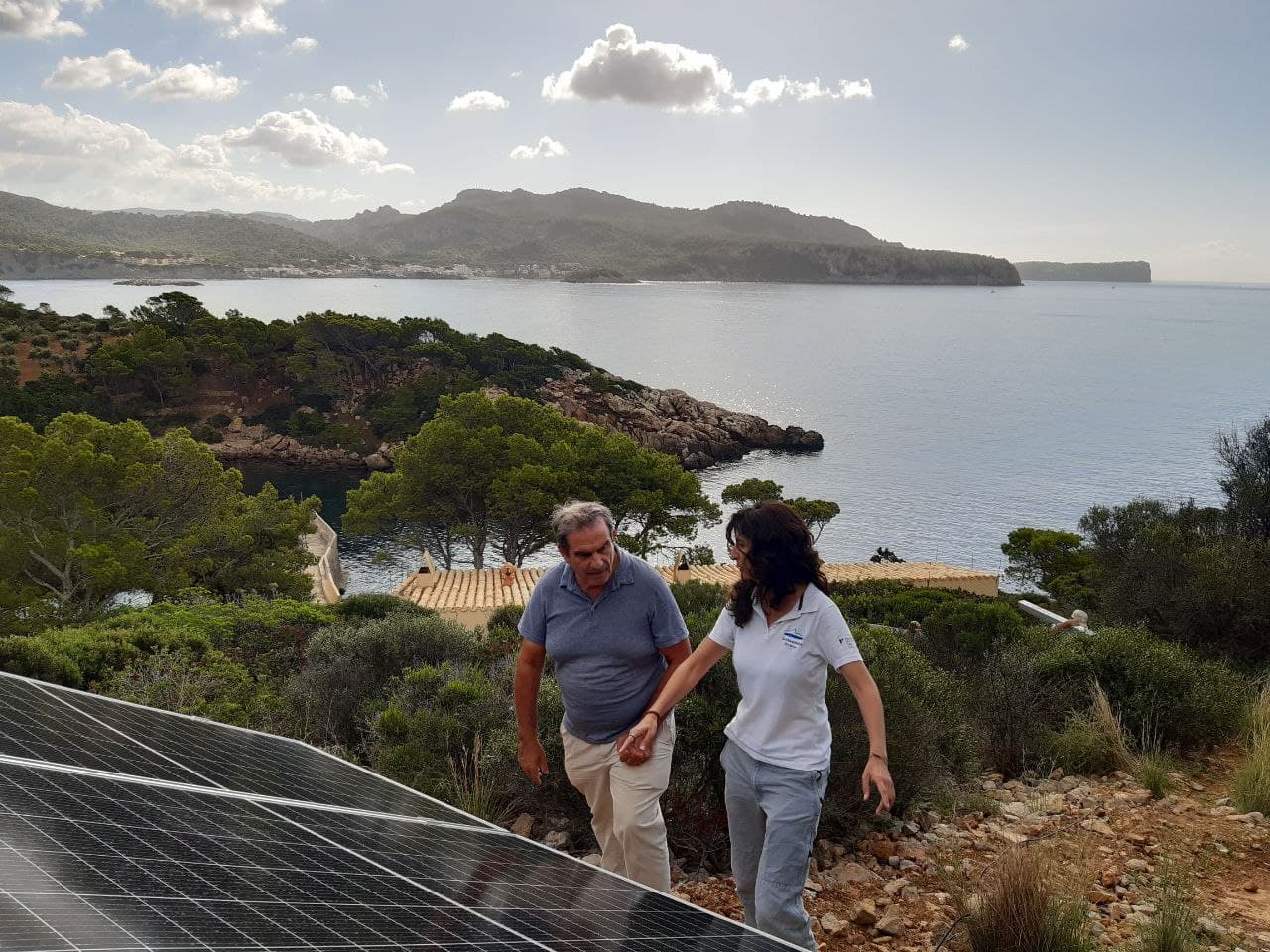 El director insular de Medi Ambient, Josep Manchado y la directora del Parc Natural de sa Dragonera, Pilar Gómez